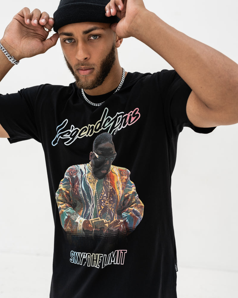 SKYS THE LIMIT TEE BLACK – Legende Paris