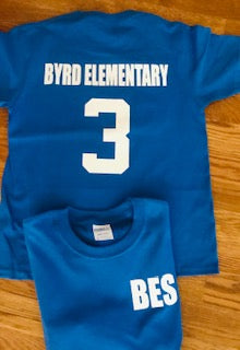 Byrd Elementary Grade Level Shirt Studley Personalizations Llc