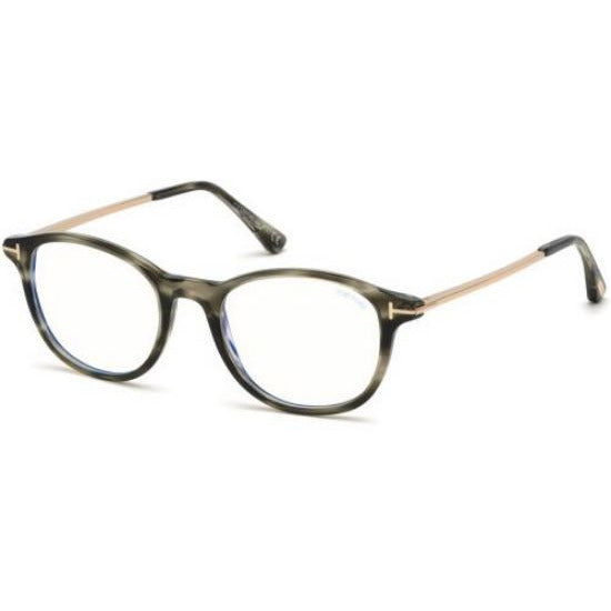 Tom Ford TF 5553-B 056 Eyeglasses Shiny Striped Black – Eclipse Eyewear