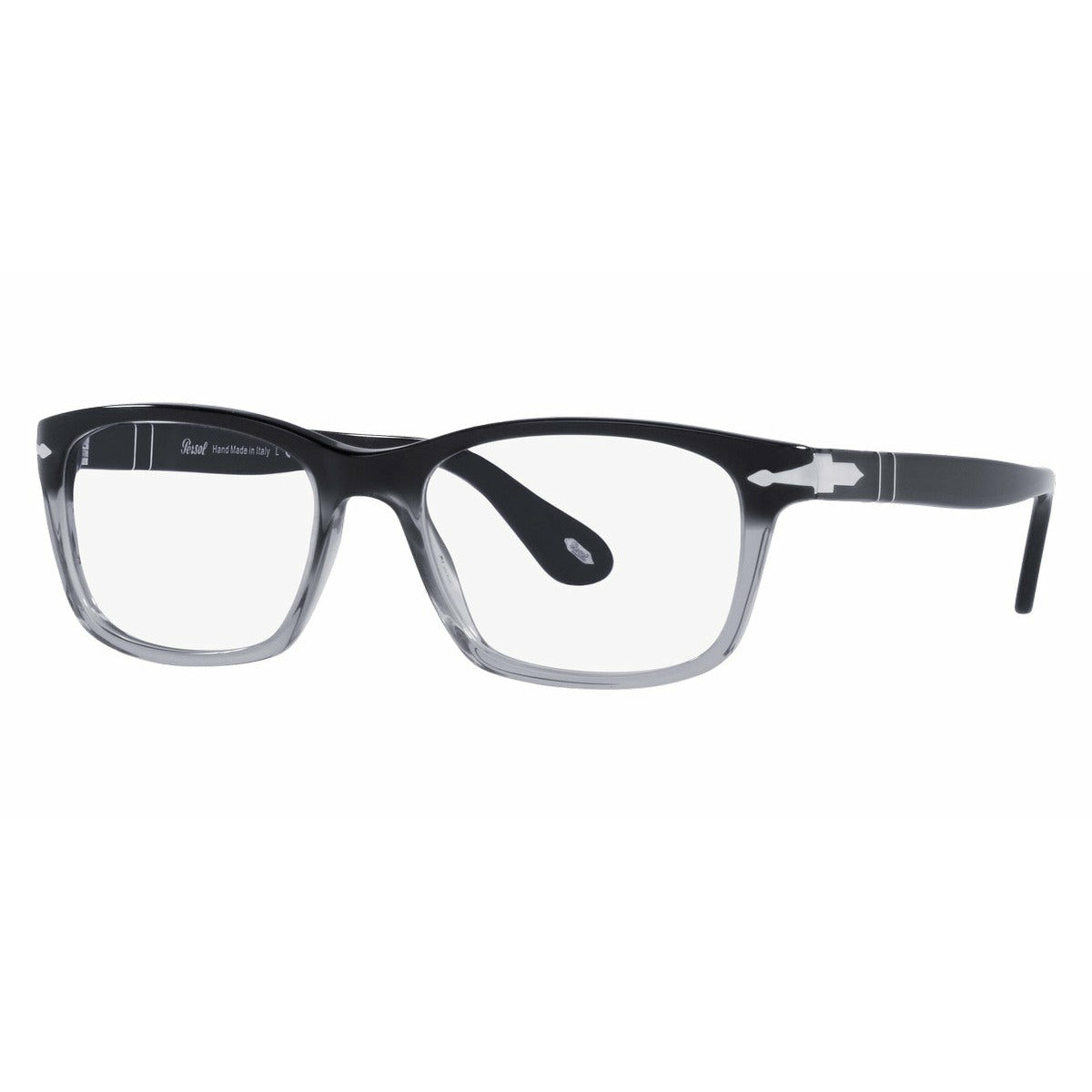 Persol PO 3012V 966 Eyeglasses Black Smoke Fade – Eclipse Eyewear