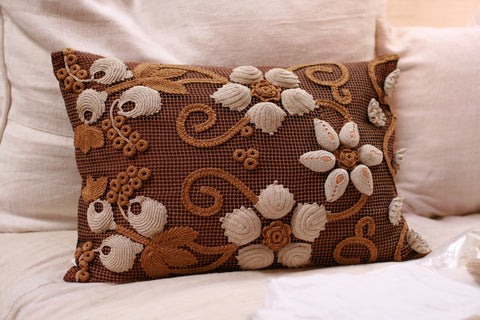 Antique Fabric Made this decorative Pillow
