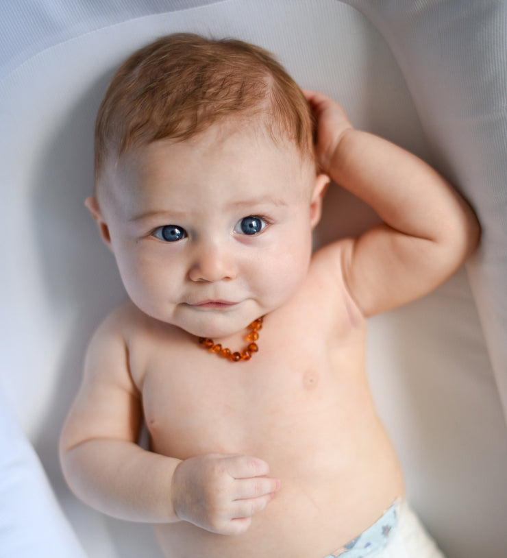 baby amber teething necklace