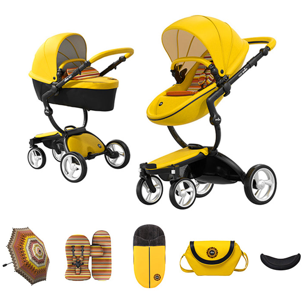 yellow mima stroller