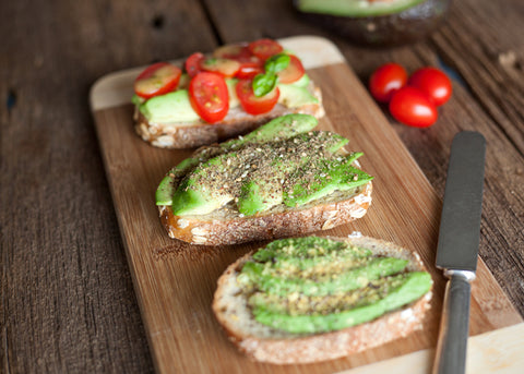 Pan tostado con aguacate