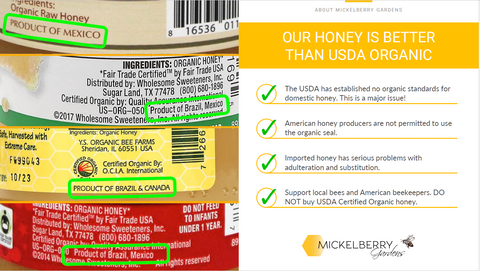 Slide from Video - Why Our Honey is Better than USDA Organic