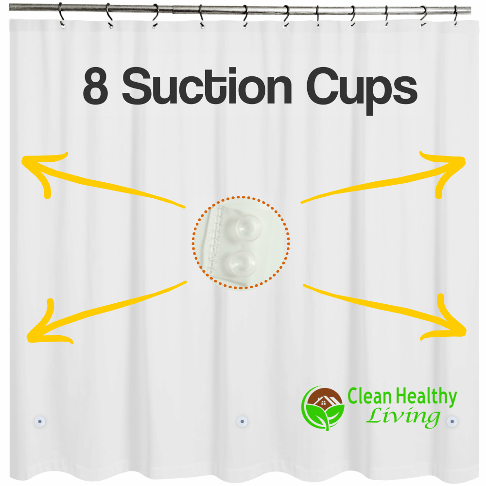 shower curtain suction rail