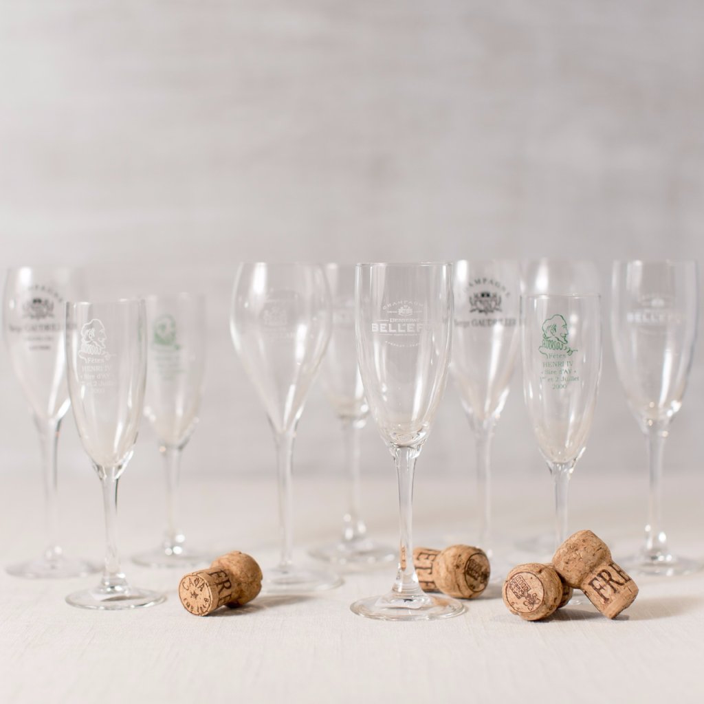 french champagne flutes