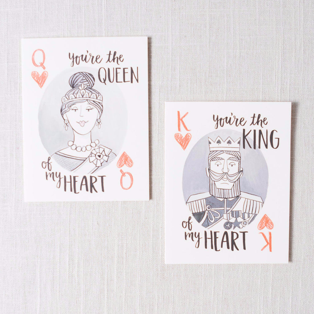 King Queen Of My Heart Card Cork Collection