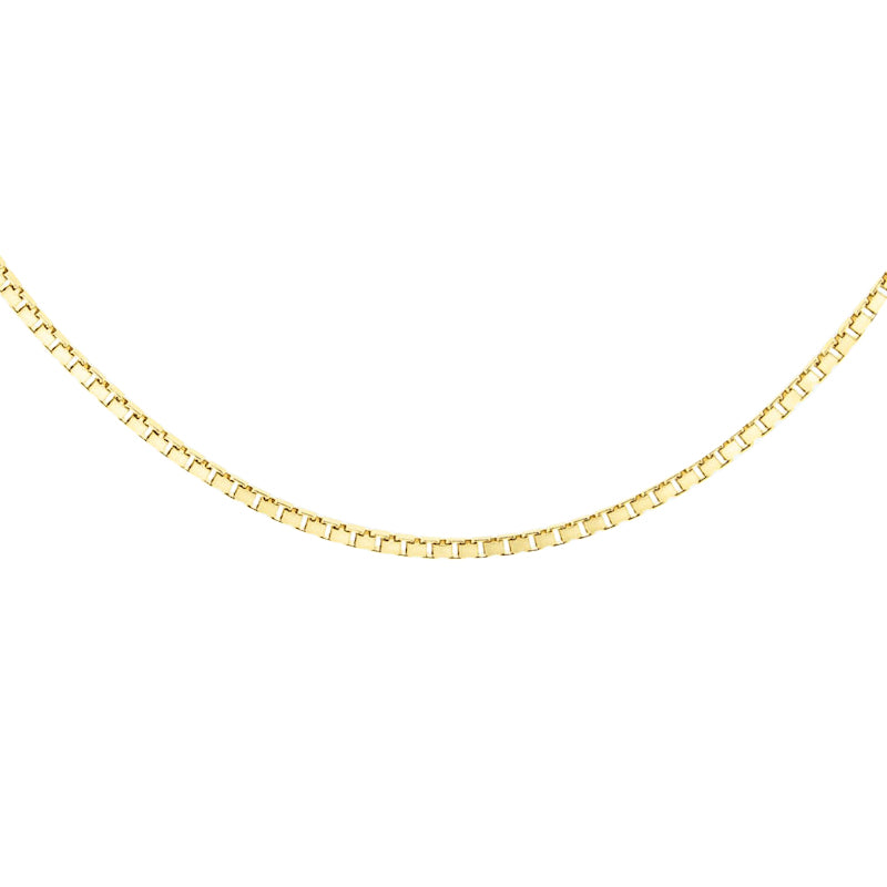 18kt Gold Box Chain 46cms 18 Long 0 8mm Thick Ray S Jewellery