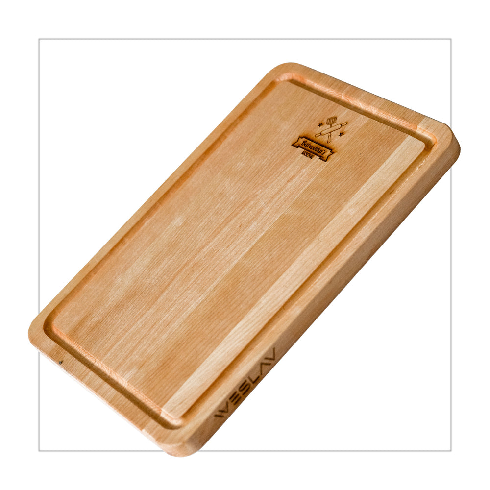 big wooden cutting board