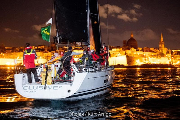 Elusive 2, Rolex Middle Sea Race 2020 winners, Christoph Podesta, Maya Podesta, Aaron Podesta, Malta sailing, family sailing team