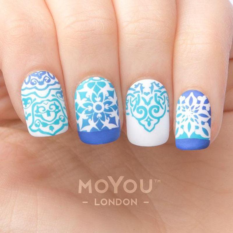 Stamping NailArt Manicure Stencil MoYou-London Plate Arabesque 07 