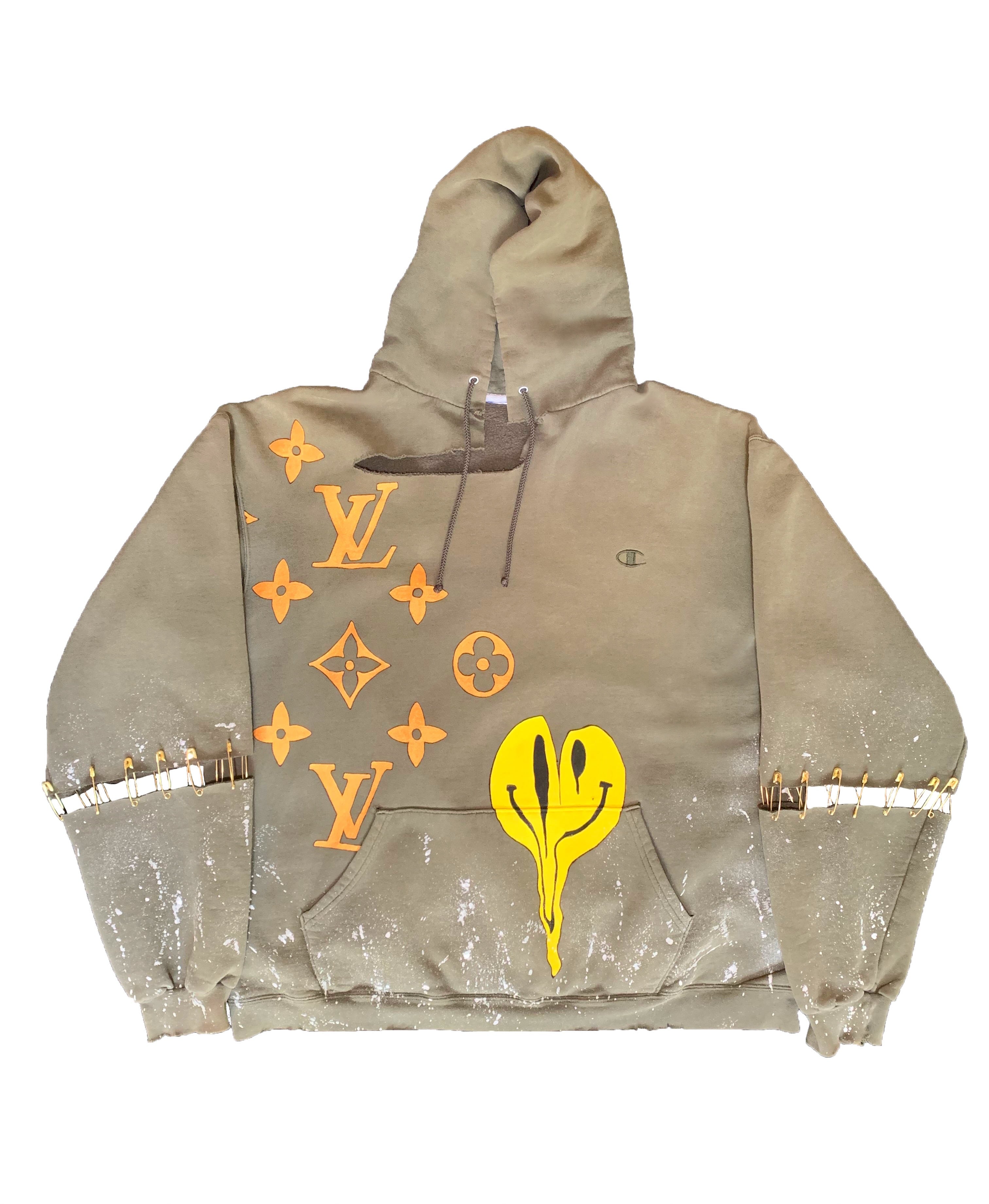 distressed champion hoodie