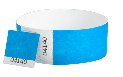 Blue Voucher Tyvek Wristband