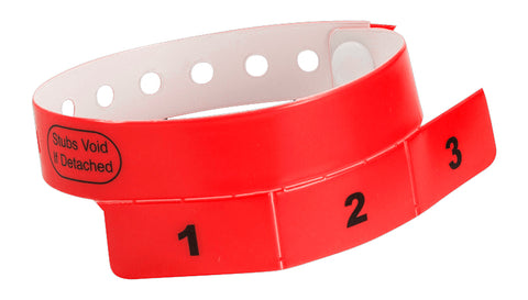 Red Vinyl Wristbands Voucher