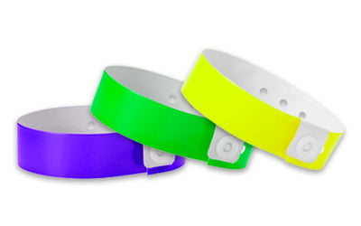 Plastic Wristbands for Events with Snap Closure