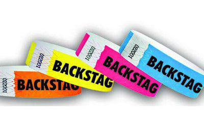 Backstage Wristband Passes