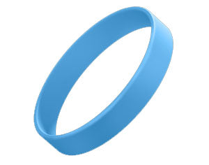 Blue Silicone Wristbands