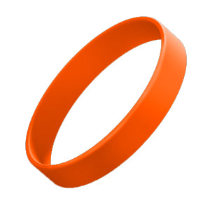 Orange Silicone Wristbands For Your Event