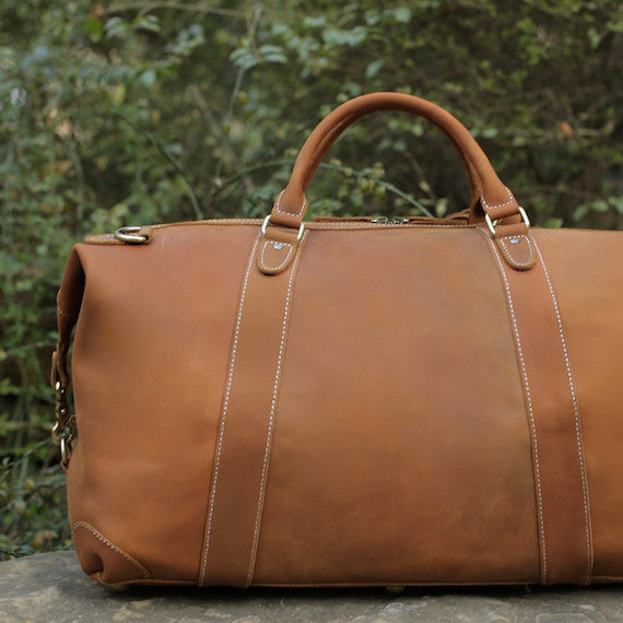 Vintage Leather Travel Bag – Gadget Shopping
