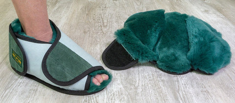 medical wrap around slippers