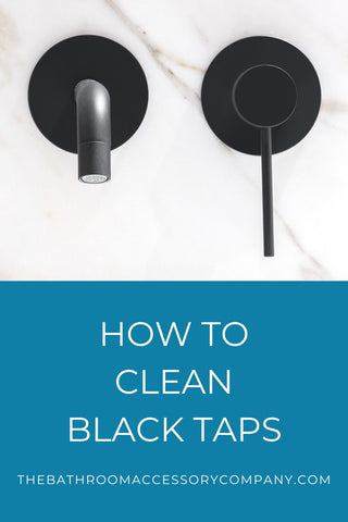 How to clean black taps