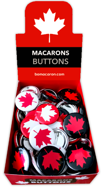 Collection d'aimants à frigo Bomacaron • Cadeaux souvenirs en gros –  Macaron Québec