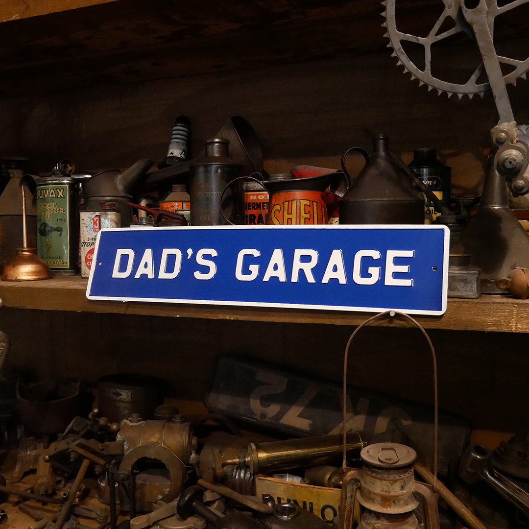 Dad's Garage Number Plate British Motor Museum