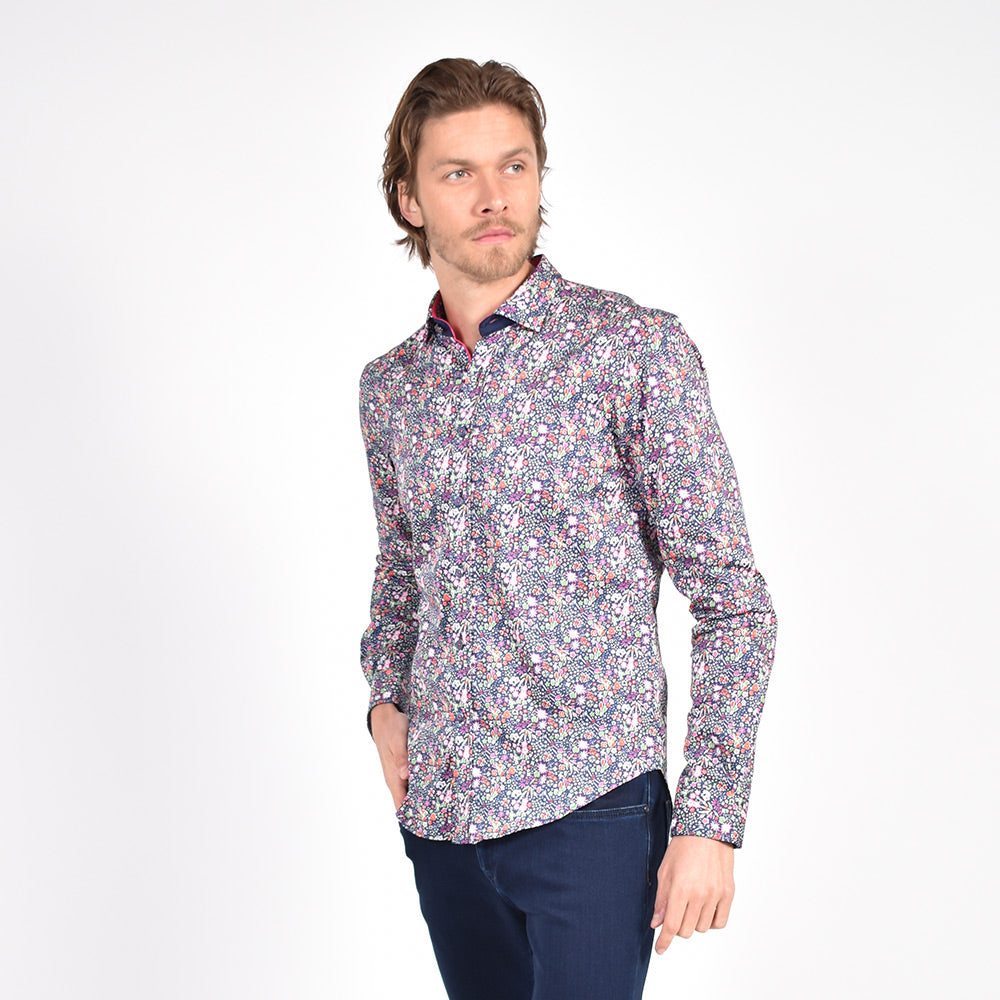 Eight-X | Designer Dress Shirts | Blossom Spark Print Shirt