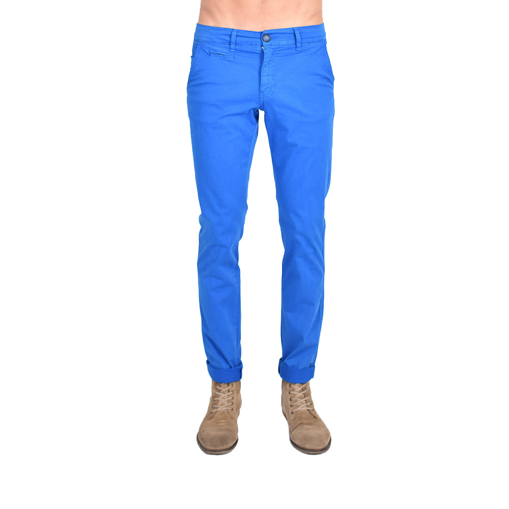 Slim Fit Chino Pants - Sapphire Blue – Eight-X