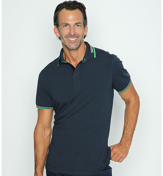 Eight-X | Designer Menswear | Diego Polo- Navy Navy / 3XL
