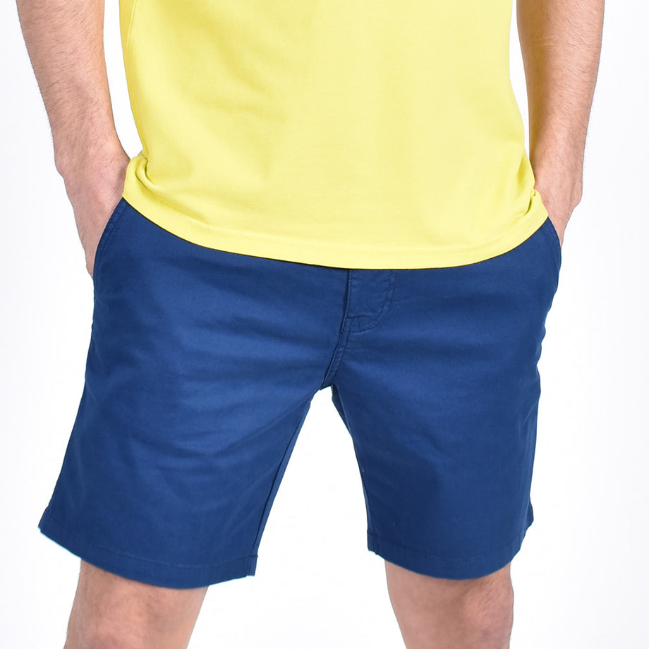 Green Slim Fit Chino Shorts