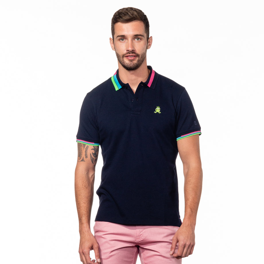 Eight-X | Designer Menswear | Diego Polo- Navy Navy / 3XL