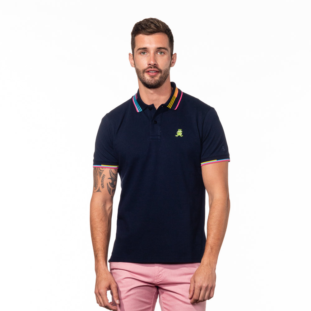 Eight-X | Designer Menswear | Diego Polo- Navy Navy / 3XL