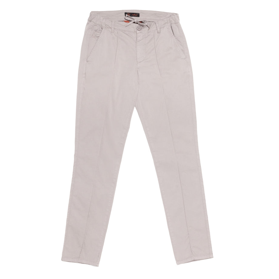 Super Comfy Men's Pants - Beige Chinos with Elastic Drawstring 