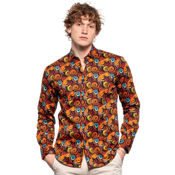 Color Block Button Down Shirt – Eight-X