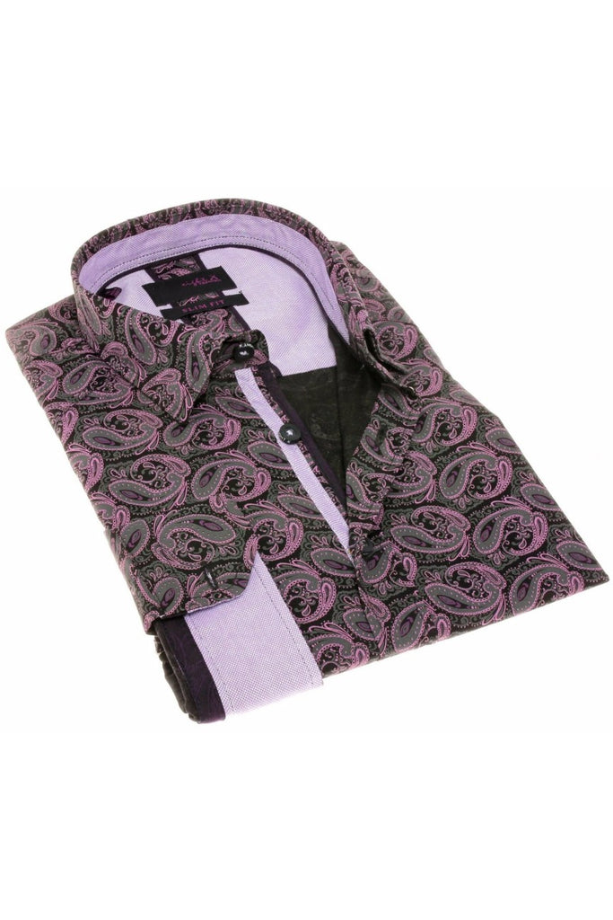 Stylish Black Paisley Print Men's Shirt - Shop Online at DnK