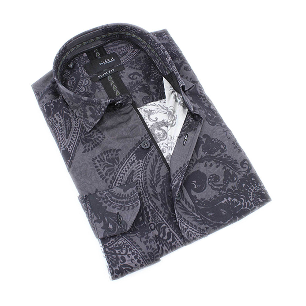 Men Paisley Print Button Up Shirt  Paisley blazer, Paisley shirt