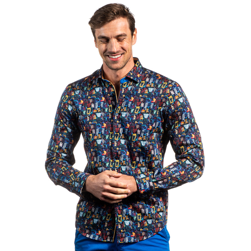 Eight-X | Designer Dress Shirts | Neon Fiesta