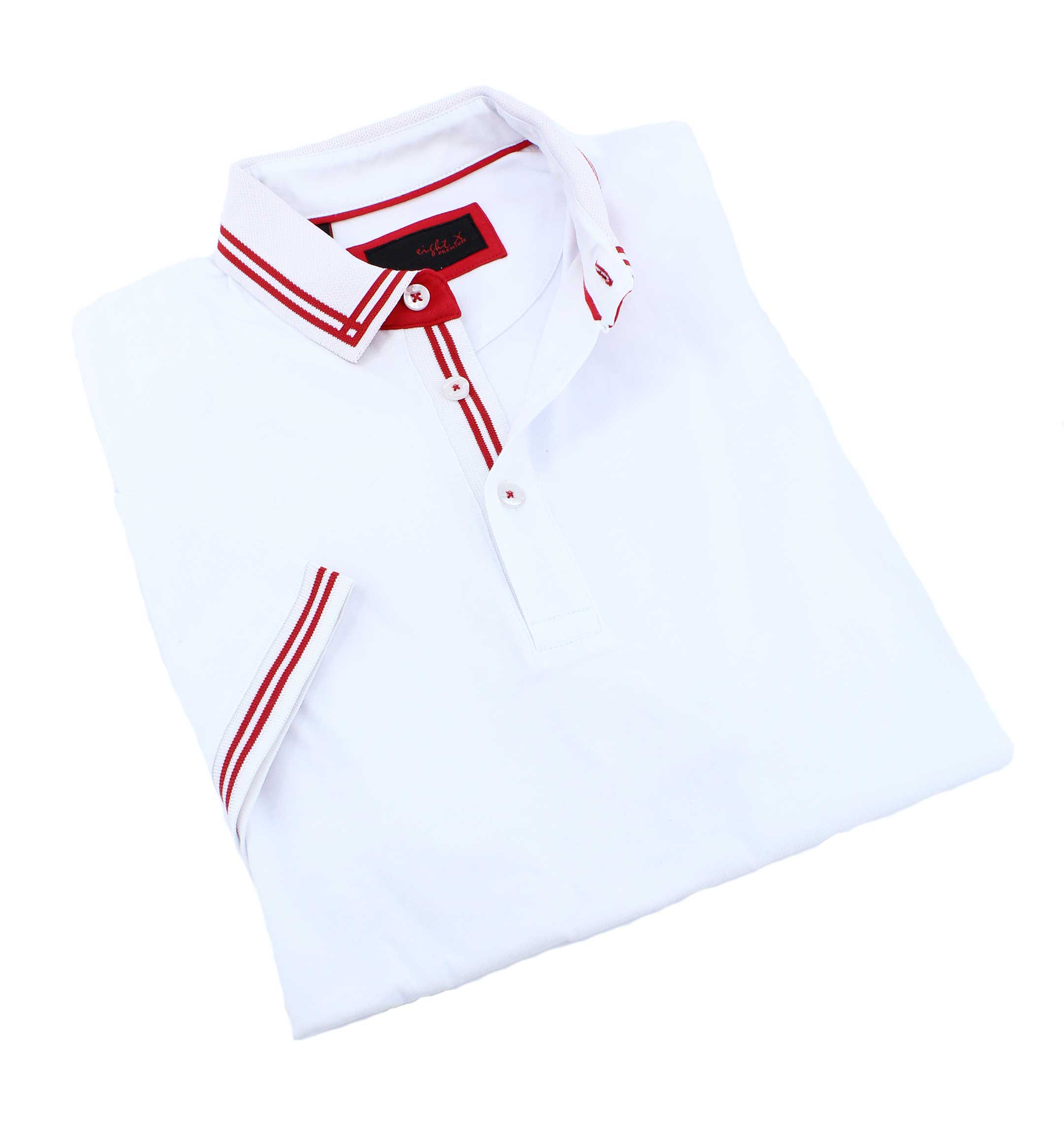 white red designer shirt