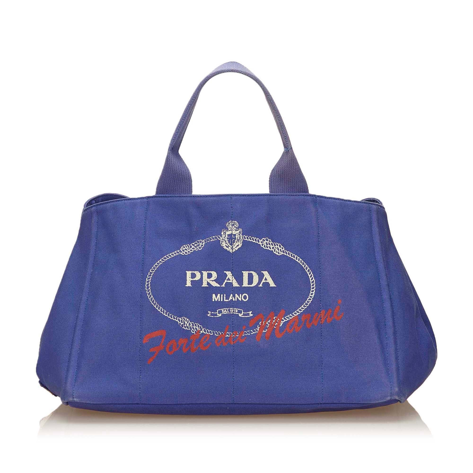 PRADA CANAPA CANVAS TOTE BAG – 