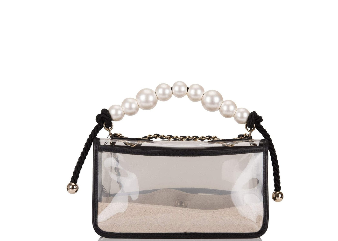 Chanel Sand By The Sea Flap Bag Pearl PVC Clear – 