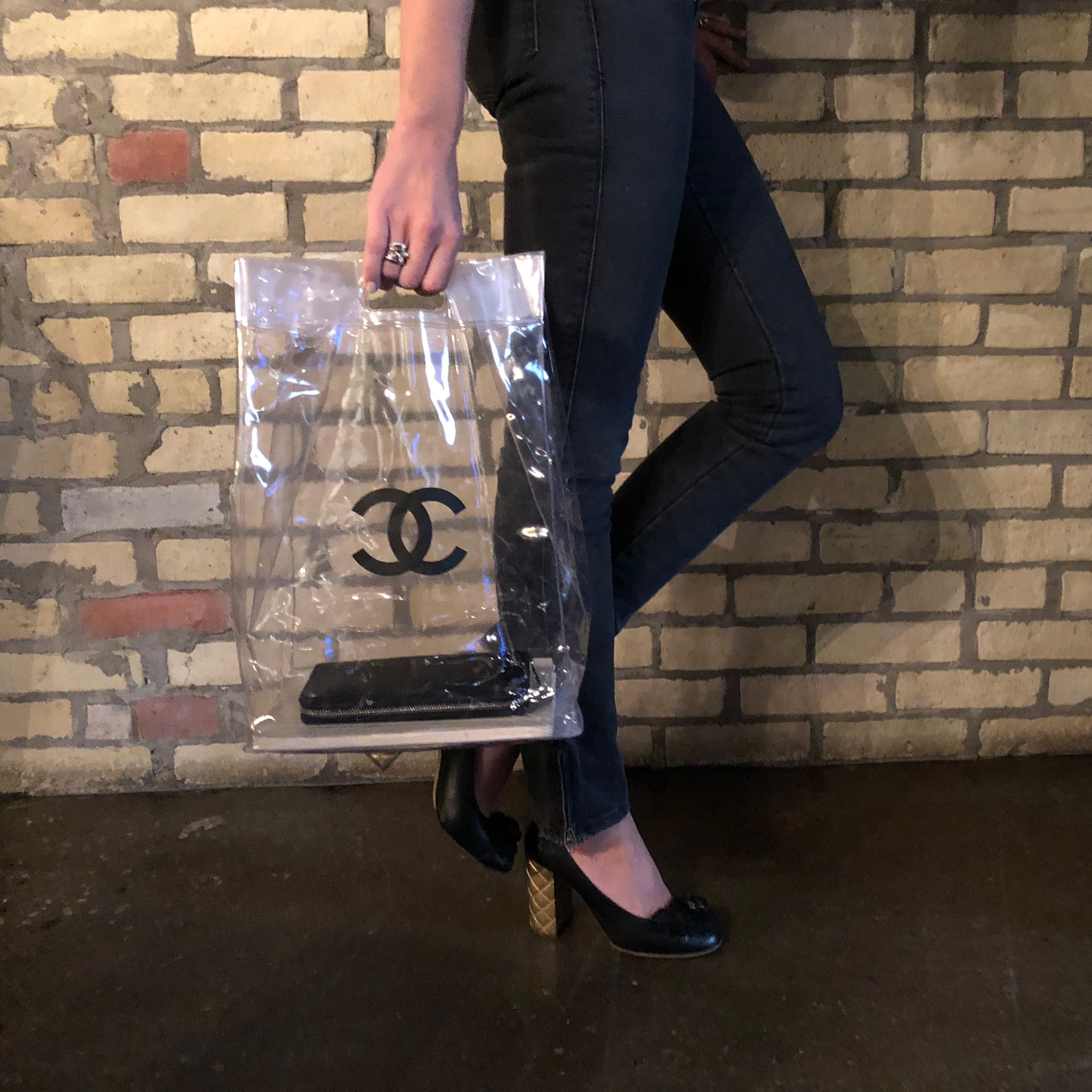 chanel shoe bag