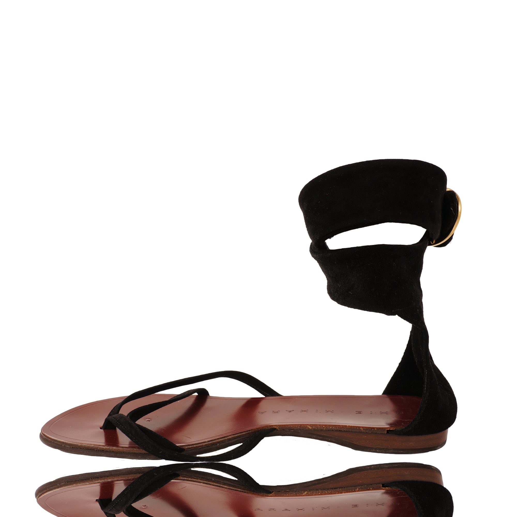 chie mihara black sandals