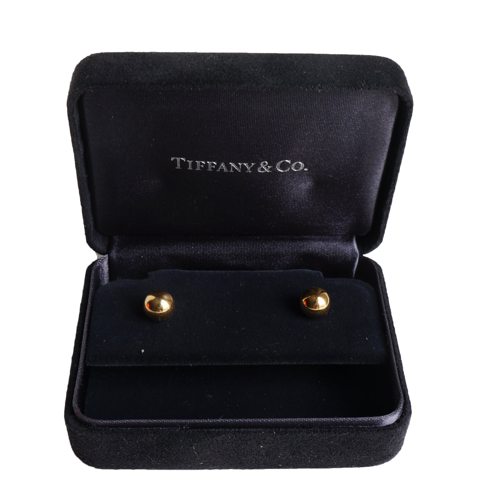 tiffany ball earrings gold