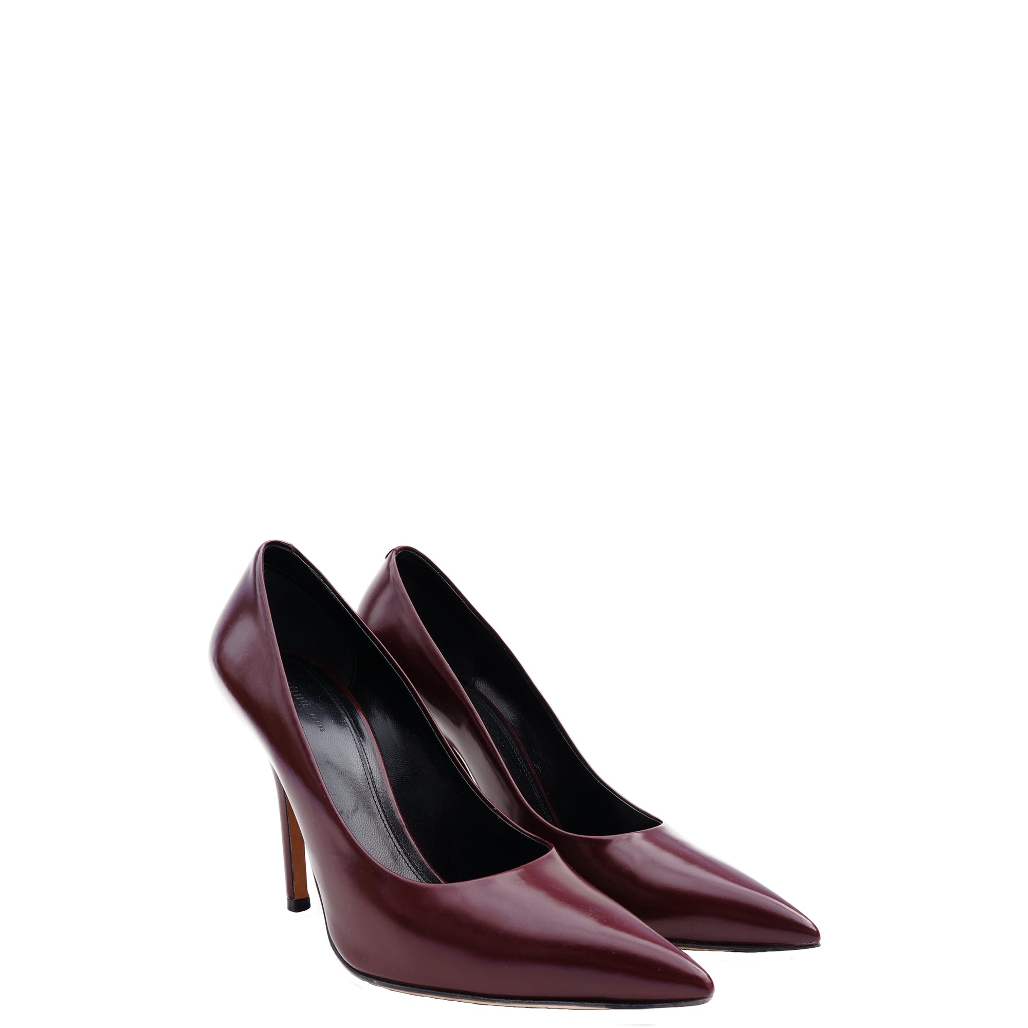 CÉLINE PHOEBE PHILO BURGUNDY LEATHER 