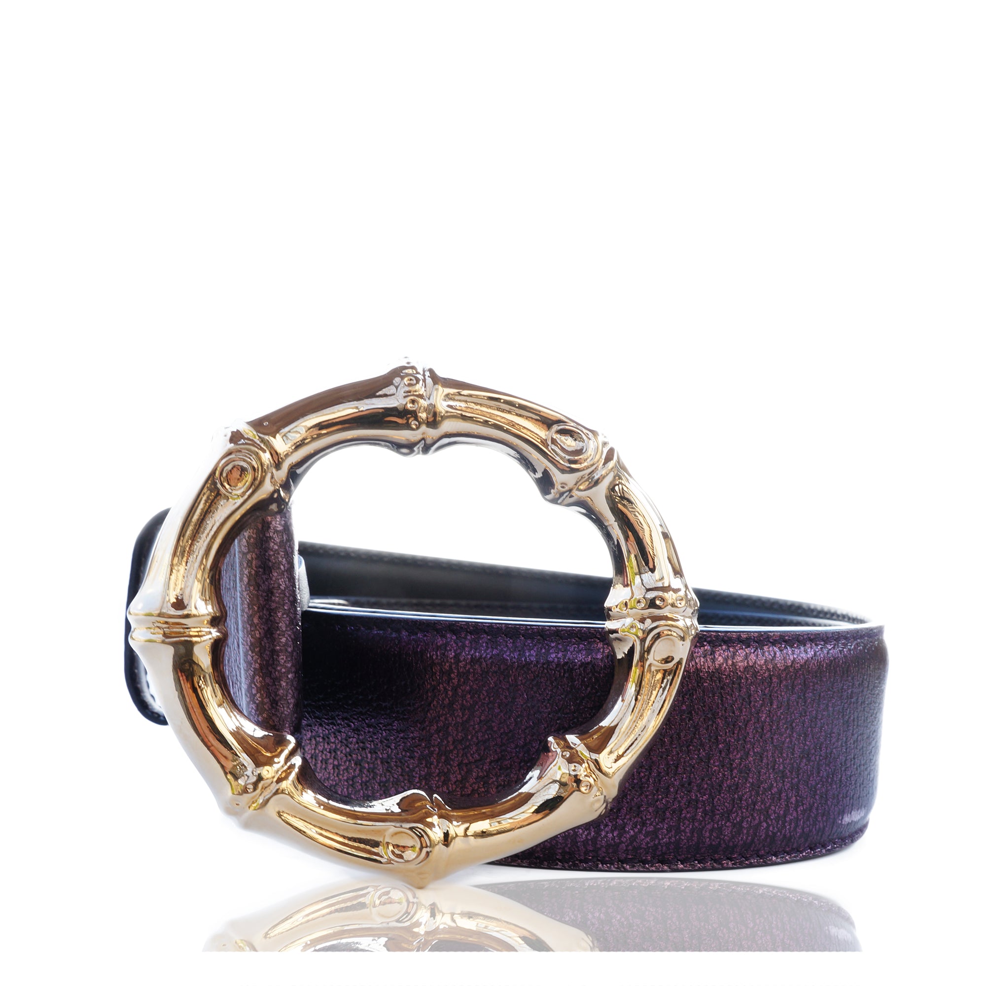 GUCCI TOM FORD BAMBOO LEATHER BELT – 