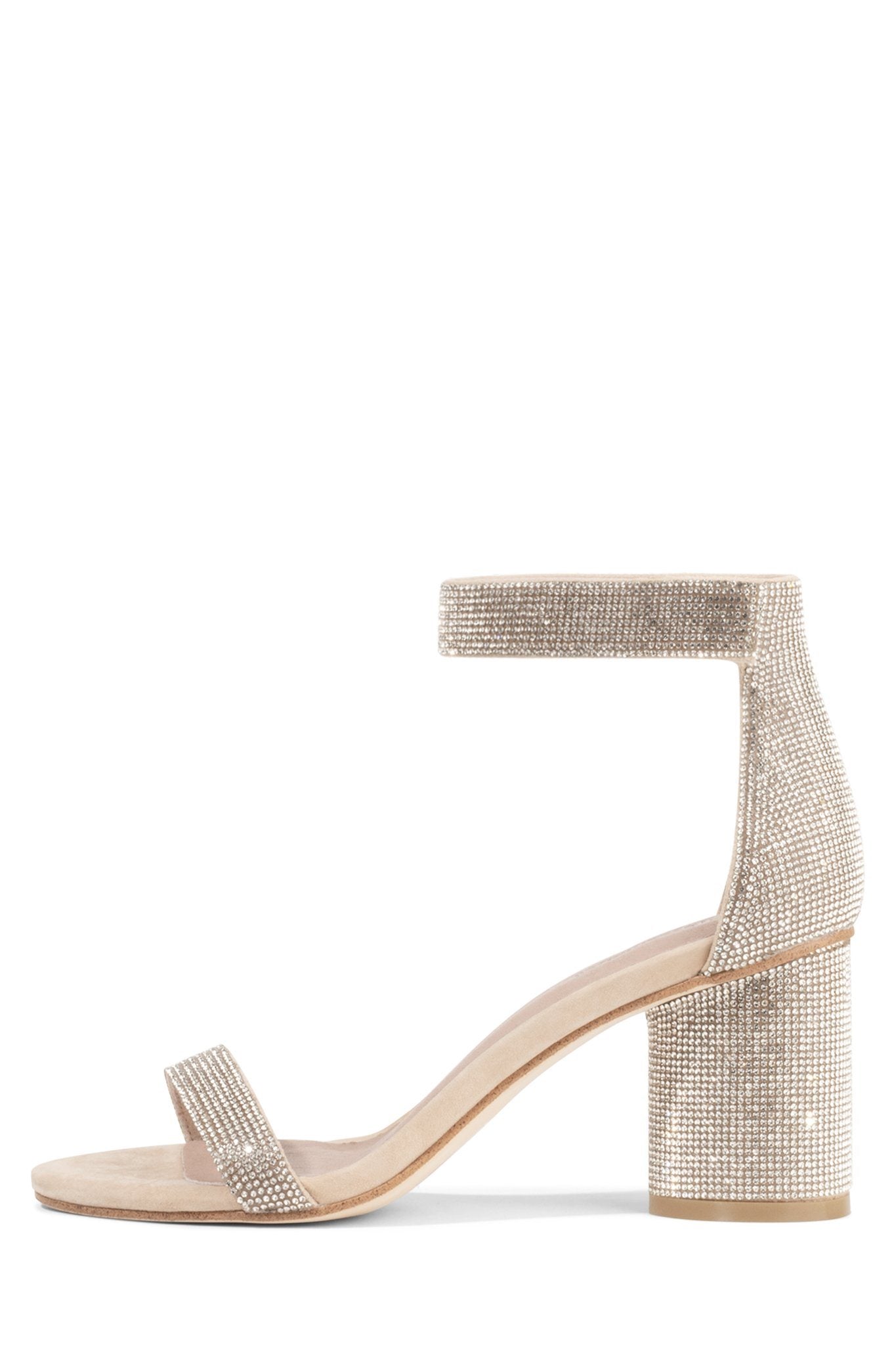 champagne heeled sandals