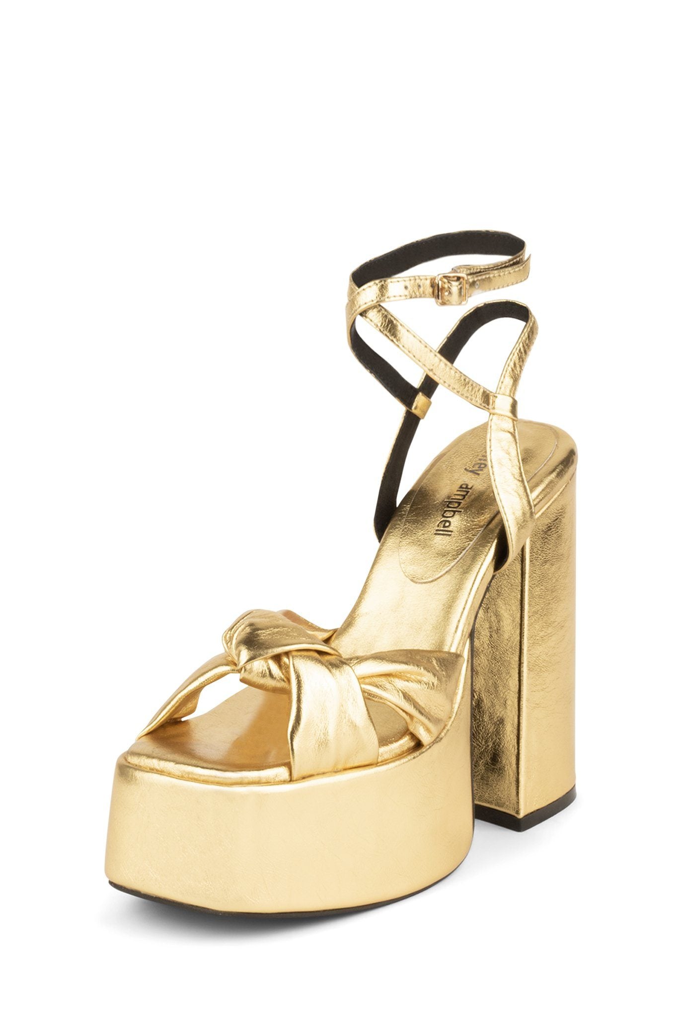 gold platform sandal heels
