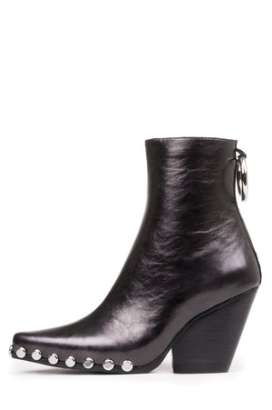 jeffrey campbell black leather booties
